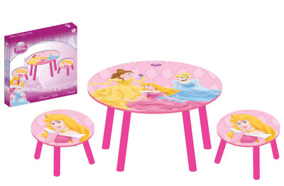 Ronde tafel met 2 krukjes Princess