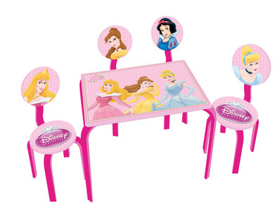 Tafel met 4 stoeltjes Princess